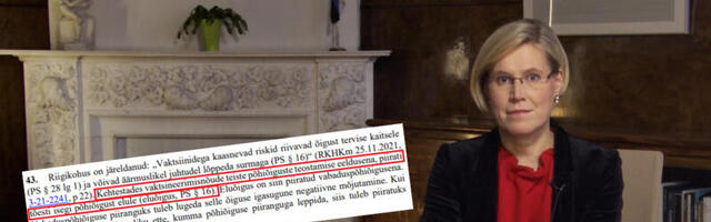 Õiguskantsler: vaktsineerimisnõudega piirati põhiõigust elule