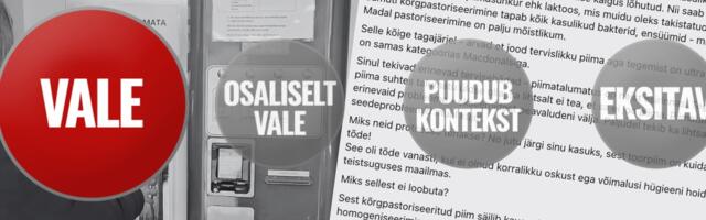 FAKTIKONTROLL | Kas toorpiim on tervisele täiesti ohutu? Ei, toorpiimaga võivad kaasneda terviseriskid