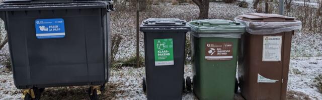 FOTO ⟩ Klaasikonteinerid on kortermaja hoovidesse jõudnud