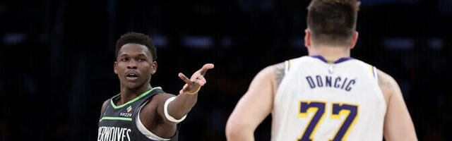 Timberwolves jooksis seeria avamängus Lakersist üle