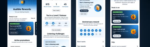 Audible Rewards is here, providing major perks to audiobook lovers