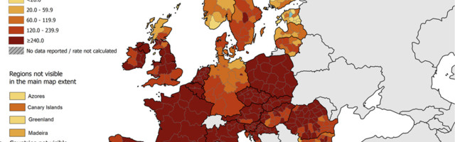 Suur tabel, vaata kus on covid-19 Euroopas kõige rohkem ja kus kõige vähem.