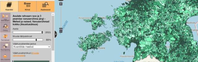 Statistikaamet sulgeb aegunud kaardirakenduse, otsib uut lahendust ruumiandmete esitamiseks