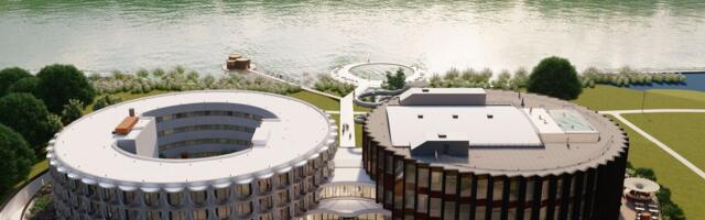 FOTOD | Oleg Grossi 2027. aastal valmiv Viljandi spaahotell sai nurgakivi