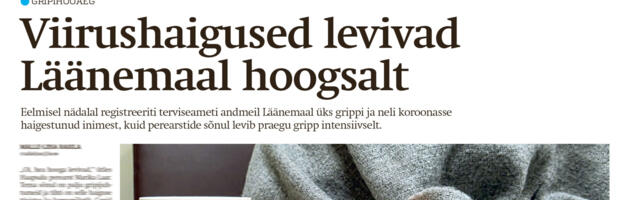 Lääne Elu paberleht neljapäeval, 18. detsembril