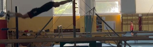 VIDEO | Kaduma läinud riistvõimlemistalent? MM-iks valmistuv Johannes Erm teeb võimlemiskangil uhkeid pöördeid