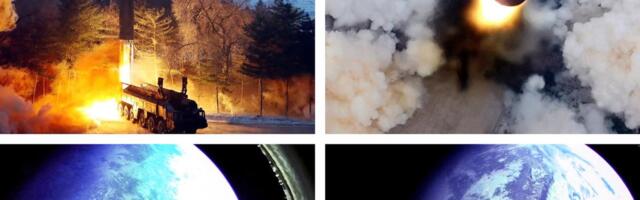 Põhja-Korea avaldas väidetavalt raketikatsetuse käigus kosmosest tehtud fotosid Maast
