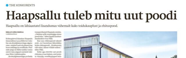 Lääne Elu paberleht neljapäeval, 2. oktoobril