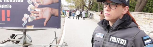 VIDEO | Politsei on Vene võidupüha tõttu alustanud üheksa menetlust, millest kaheksa seotud keelatud sümboolikaga