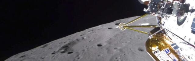 Hüppav robot Kuul_ erafirma viis oma aparaadi Maa kaaslasele, kuid kardab, et see on külili kukkunud