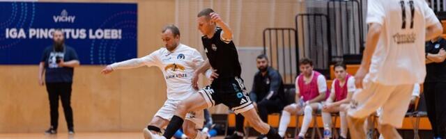 Saalijalgpalli meistriliigas algab heitlus poolfinaalikohtade nimel