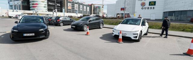 FOTOD | Vaata pilte_ Tesla tutvustas Tallinnas oma autosid