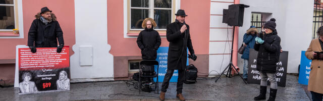 VIDEOREPORTAAŽ ⟩ Piketid on alles algus, me kavatseme käima lükata suurema protestiliikumise