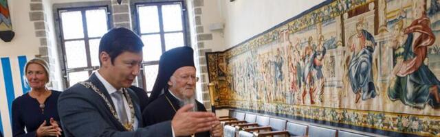 Linnapea Kõlvart kohtus patriarh Bartolomeusiga