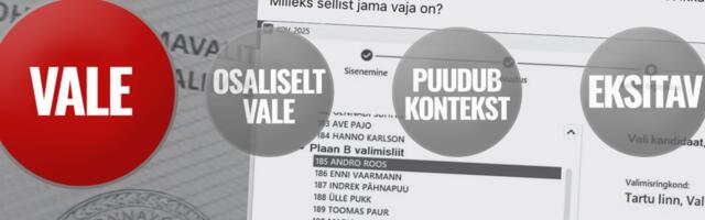FAKTIKONTROLL | Kas mõnel valijal on 2 häält? Ei, teeme selle puust ja punaseks selgeks