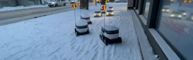 First robot traffic jam recorded in Estonia