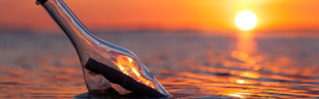 Pudelipost jõudis 25 aastat hiljem kohale