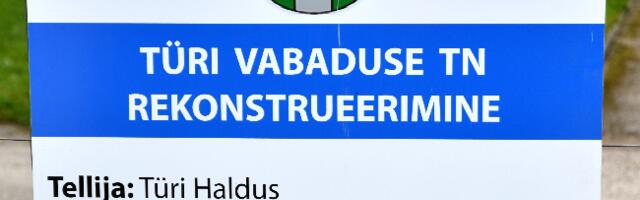 Türi Vabaduse tänava rekonstrueerimine on jõudnud lõpusirgele