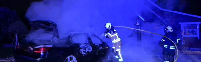 Põlva vallas süttis aku laadimise ajal auto