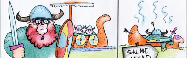 KARIKATUUR ⟩ Rootsi pankade esimene katse laieneda Eesti turule