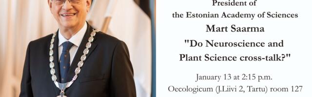 Ajakirja New Phytologist seminar: Mart Saarma "Do Neuroscience and Plant Science cross-talk?"