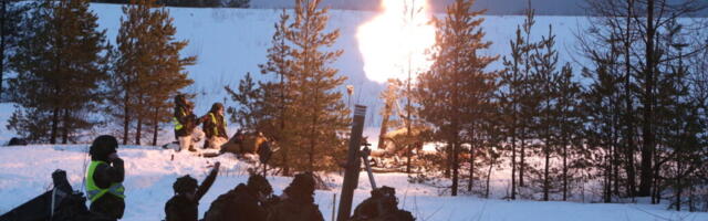 Viru jalaväepataljoni miinipildurid trotsisid laskeharjutusel täpse tulega halba ilma
