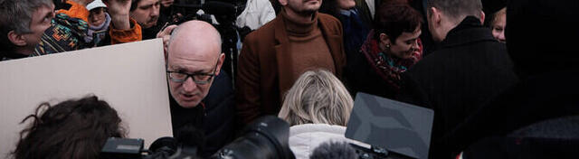 Россияне организовали в Берлине антивоенный марш