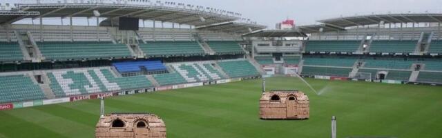 FOTO! Eesti jalkakoondise mängud lõpetatakse, saun saadakse edaspidi kätte staadionile paigaldatud päris saunadest
