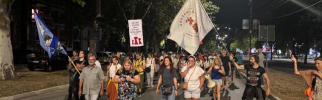 „Jug stoji uz sever“ – večeras protestna šetnja od niškog Univerziteta do SNS-a