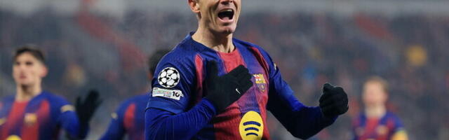 Lewandowski lõi värava mõlemale meeskonnale ja Barcelona võitis