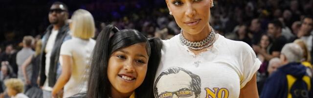 KLÕPS | Kim Kardashiani tütar North West üllatas stiiliga_ noor neiu vahetas oma tumedad juuksed siniste kiharate vastu välja