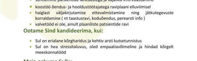 Elva Haigla otsib üldarsti