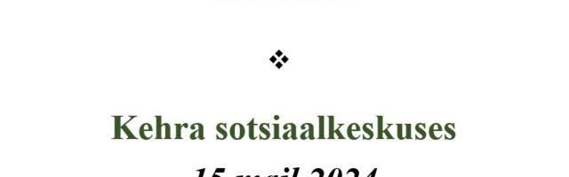 Mälutreening Kehra sotsiaalkeskuses 15 mail 2024