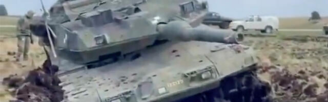 VIDEO: Rootsi tanki võimekuse test pehmel pinnasel