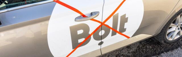 „Me ei ole orjad!“ Sajad taksojuhid protestivad Riias Bolti vastu