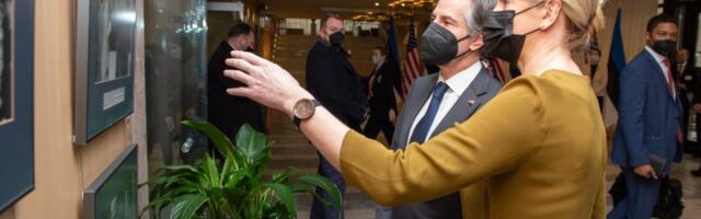 Välisminister Eva-Maria Liimets kohtus USA välisministri Antony Blinkeniga