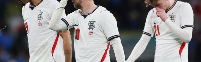 MM-iks valmistuv Inglismaa jalgpallikoondis kaotas Jaapanile
