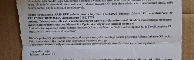 Ettevaatust: Järva Haigla saadab patsientidele inkassoteateid