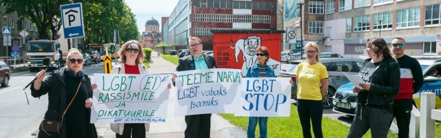 Pikettijad nõudsid Narva vabastamist seksuaalvähemustest
