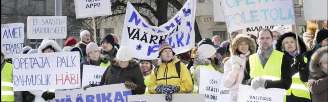 Esmaspäeval toimub Toompeal meeleavaldus haridustöötajate toetuseks