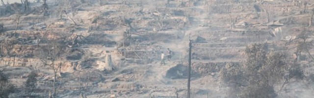 Tulekahju hävitas Kreeka suurima sisserändajate laagri Lesbose saarel