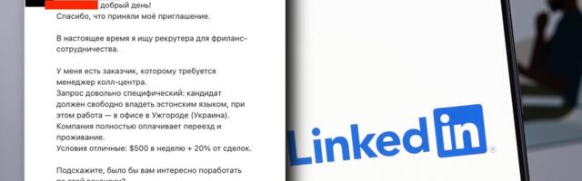 Подозрительный украинский колл-центр ищет сотрудников: свободное владение эстонским, зарплата 500 долларов в неделю и бонусы