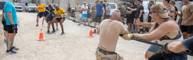 Eesti kaitseväelased Iraagis tähistasid võidupüha rivistuse ja võistlustega