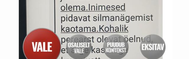 FAKTIKONTROLL | Sotsiaalmeedias levib väide, et Saaremaa kraanivesi teeb pimedaks – see on vale