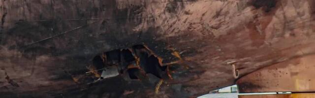 VIDEO ja PILDID: Ukraina drooniga tabamuse saanud Vene tankerit märgati Türgis