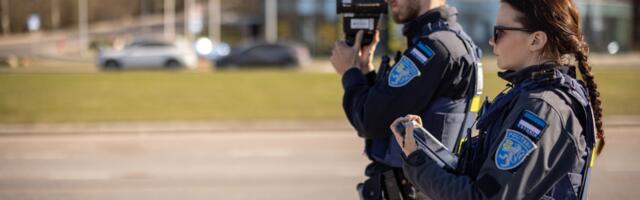 Homme, 13. märtsil mõõdavad politseinikud kiirust Tallinna-Tartu-Võru-Luhamaa maanteel