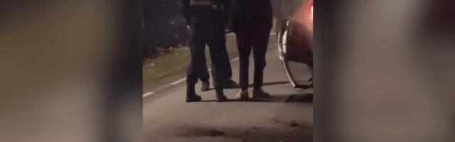 VIDEO | Noorukid kihutasid Toila tänavatel, politsei eest põgenenud auto lõpetas katusel