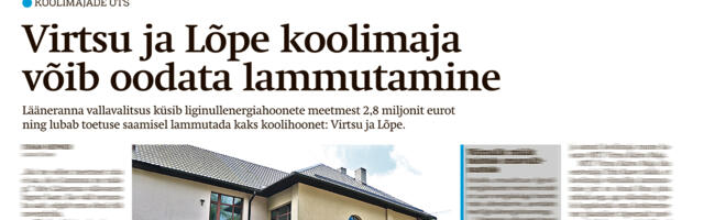 Lääne Elu paberleht teisipäeval, 12. augustil