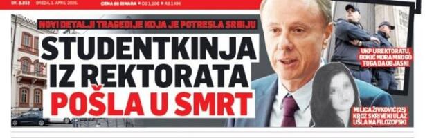 STUDENTKINJA IZ REKTORATA POŠLA U SMRT: Čitajte u Srpskom telegrafu!