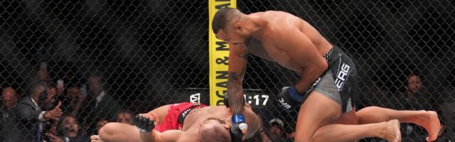 VIDEO | Ühe jalaga tšempioniks. Põlve vigastanud ja longanud Ulberg võitis UFC tiitlimatši nokaudiga